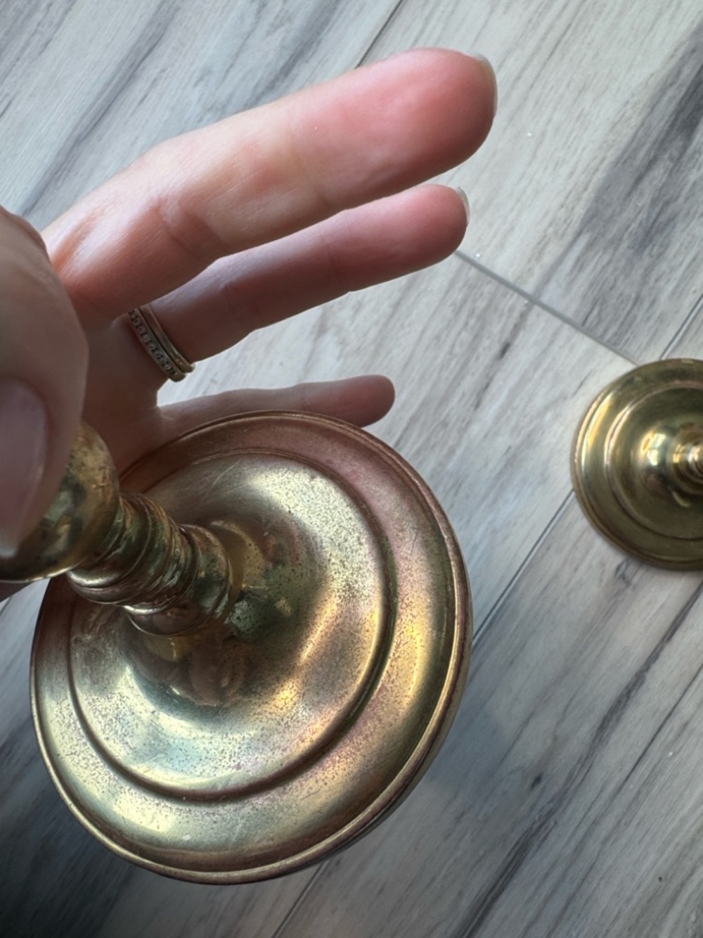 Solid brass vintage candle holders - Picture 6 of 6